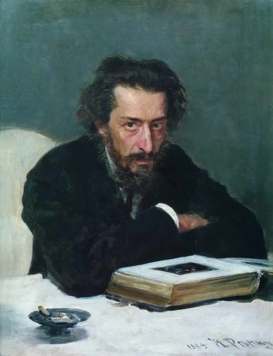 Retrato del compositor y periodista Pavel Ivanovitch Blaramberg - Ilya Repin