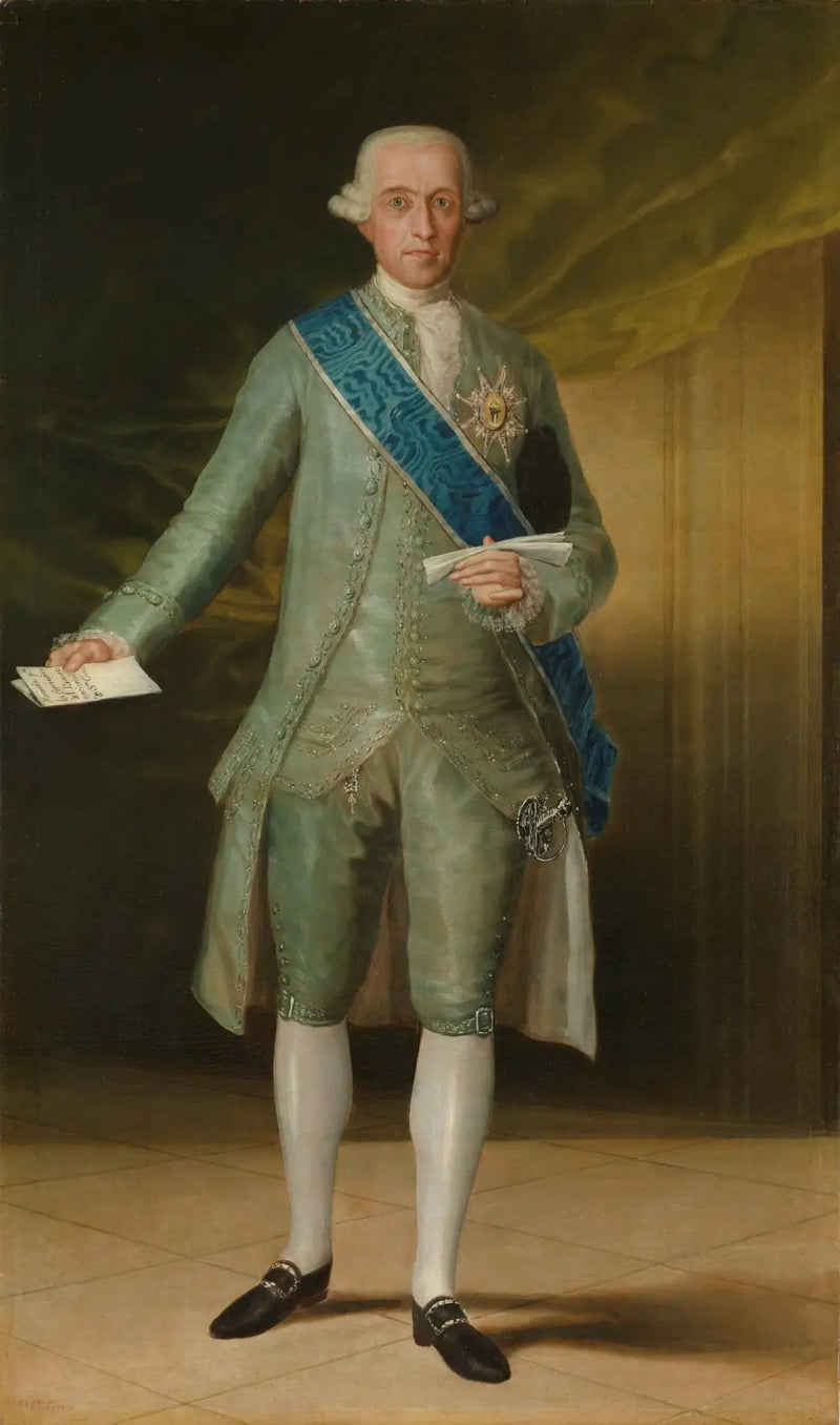 Retrato del Conde de Floridablanca - Francisco de Goya