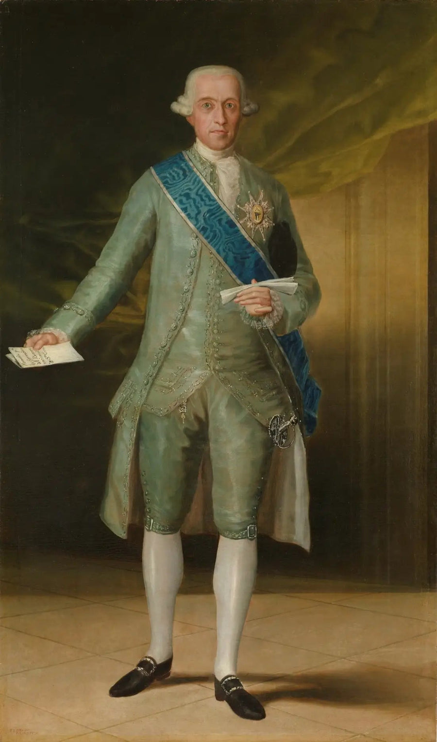 Retrato del Conde de Floridablanca - Francisco de Goya