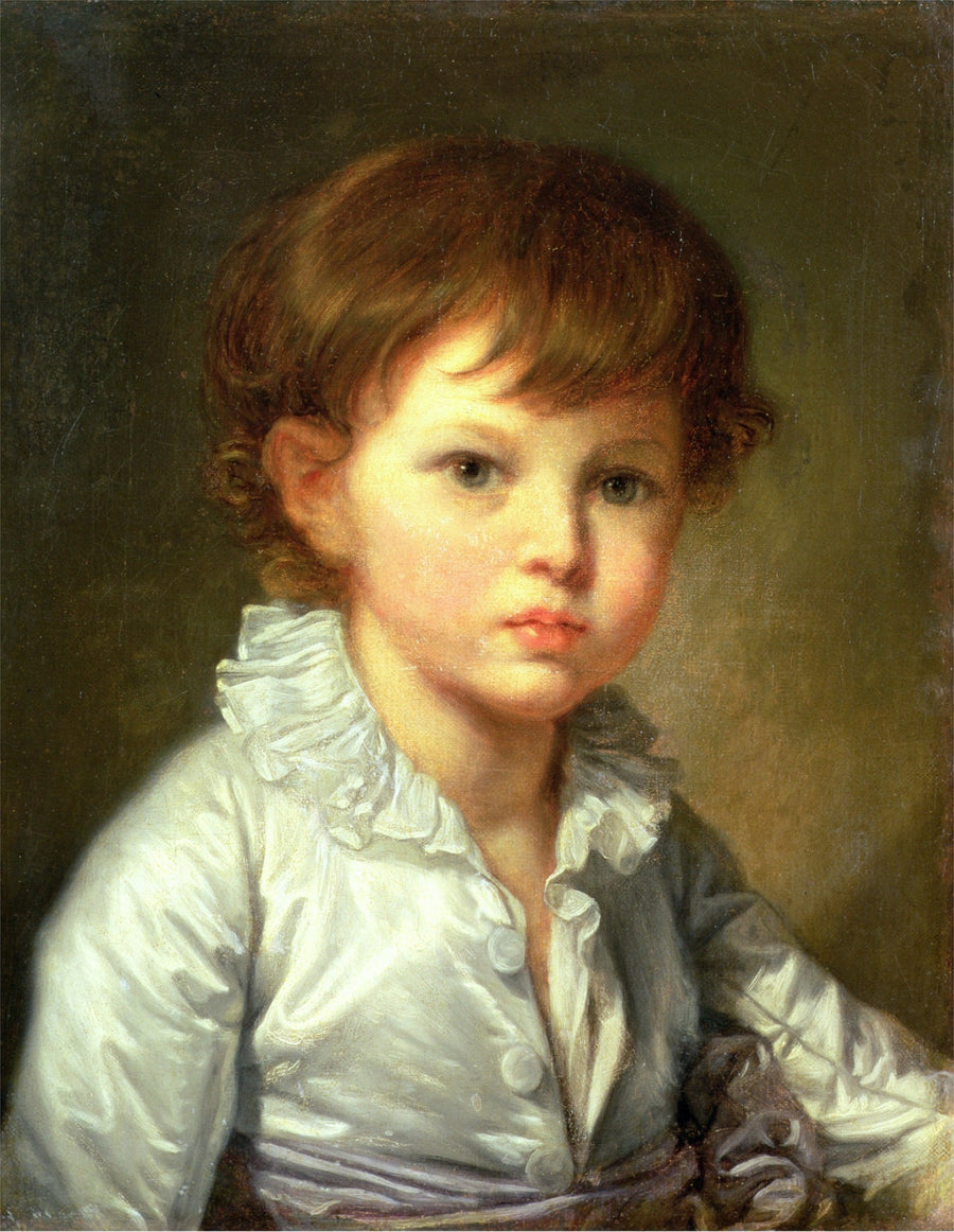 Retrato del conde Pavel Stroganov niño - Jean-Baptiste Greuze