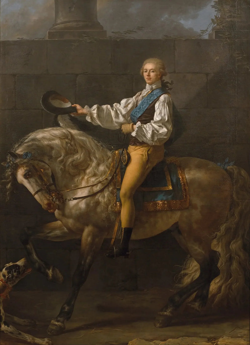 Retrato del conde Stanislas Potocki - Jacques-Louis David