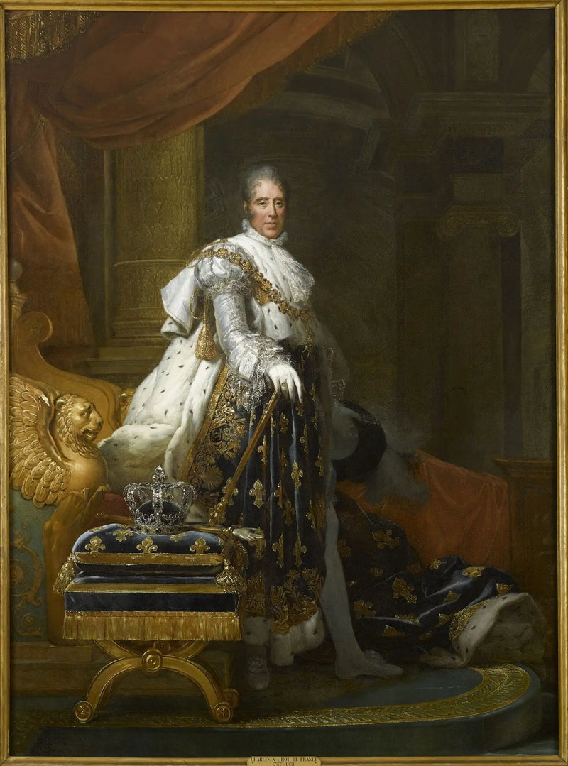 Retrato de la coronación de Carlos X - François Gérard