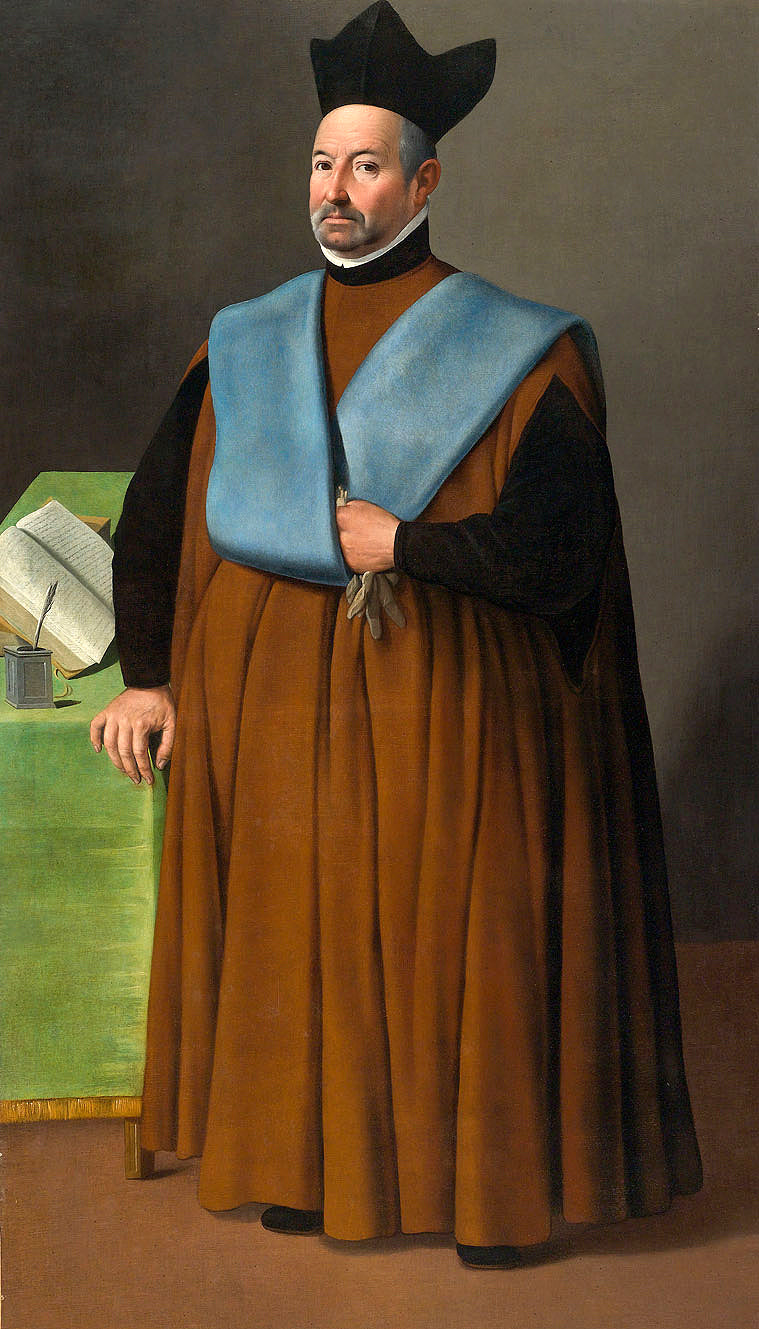 Retrato del doctor Juan Martínez Serrano - Francisco de Zurbarán