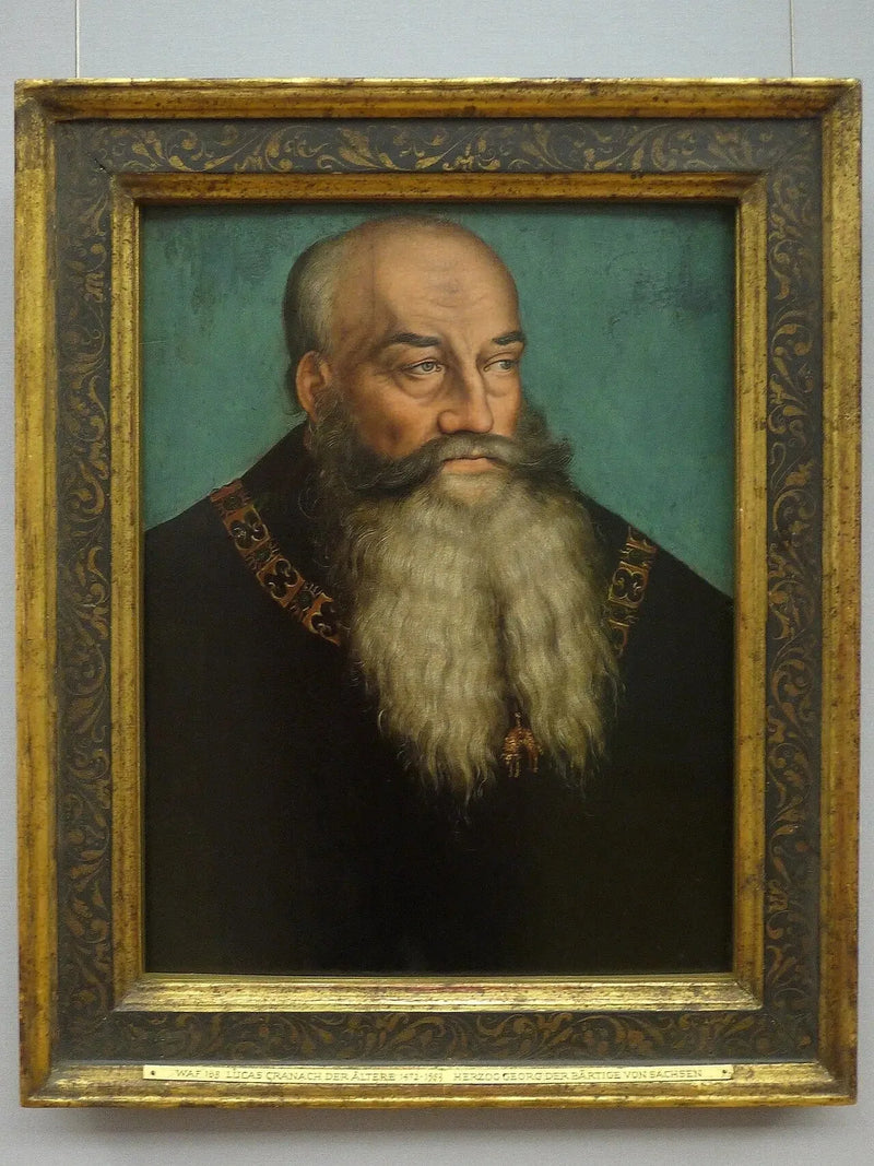 Retrato del duque Jorge de Sajonia, conocido como Jorge el Barba - Lucas Cranach el Viejo