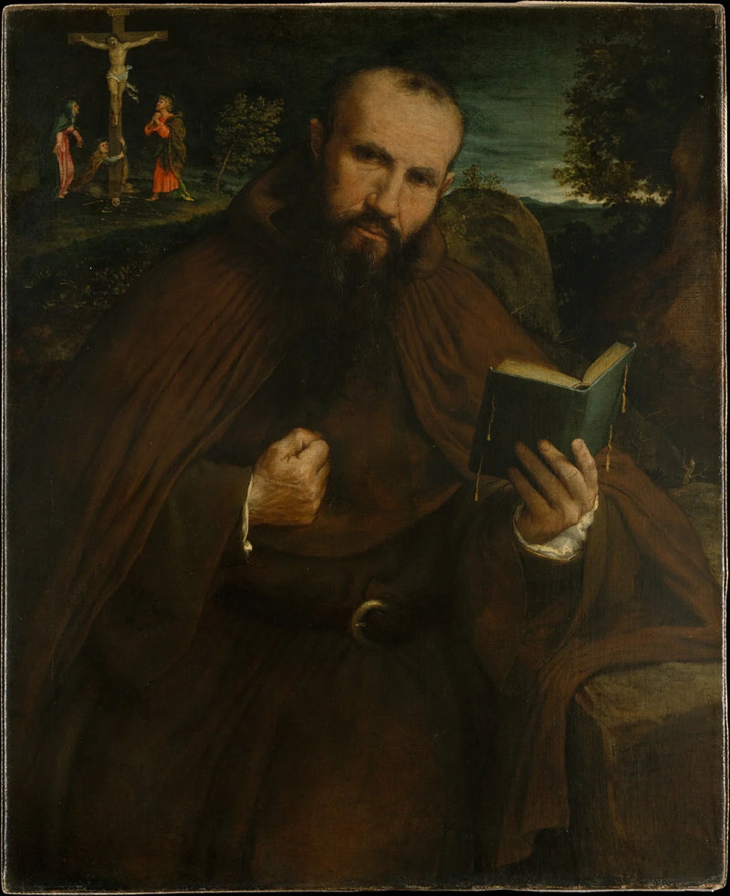 Retrato del hermano Gregorio Belo de Vicenza - Lorenzo Lotto