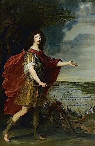 Retrato del Gran Condé frente al campo de batalla de Rocroi (19 de mayo de 1643) - Juste d'Egmont