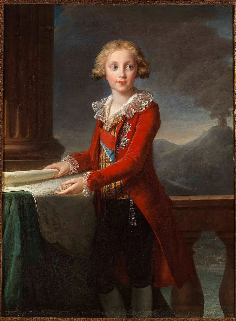 Retrato del joven Francesco de Borbón-Sicilia - Élisabeth Vigée Le Brun