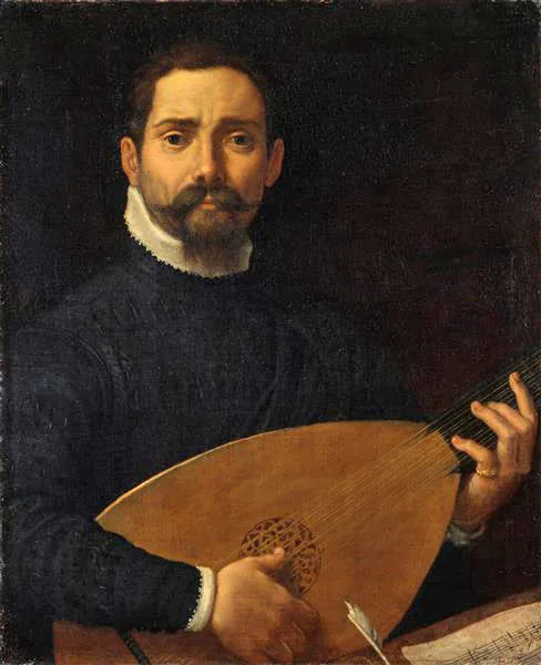 Retrato del lutista Giulio Mascheroni - Annibale Carracci