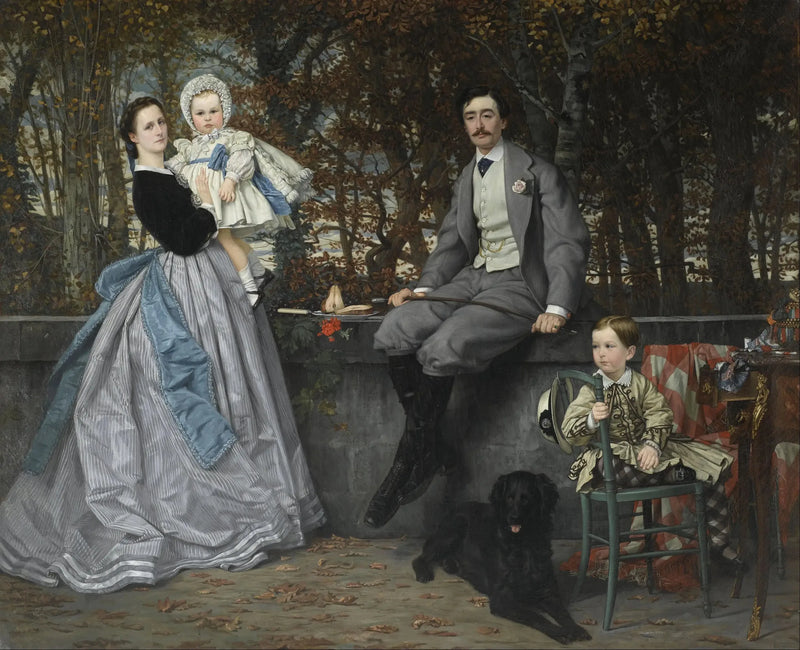 Retrato del marqués y de la marquesa de Miramón y de sus hijos - James Tissot