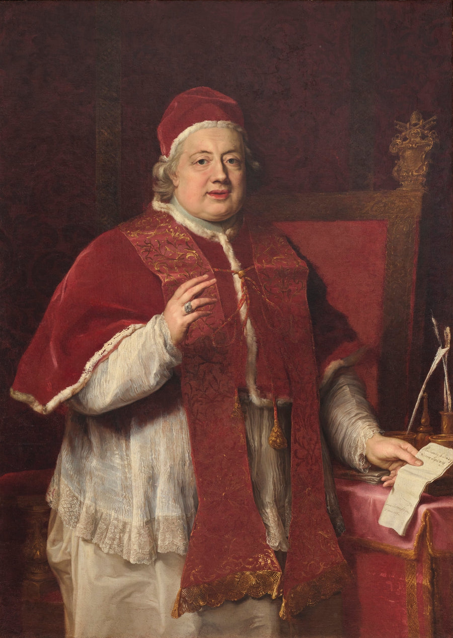 Retrato del Papa Clemente XIII bendiciendo a Rezzonico - Pompeo Batoni