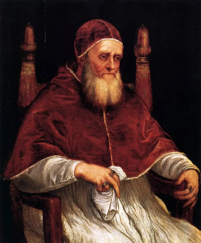 Retrato del Papa Julio II - Tiziano
