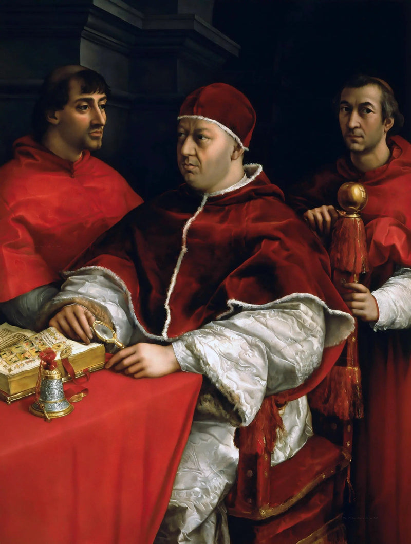 Retrato del papa León X - Rafael Sanzio