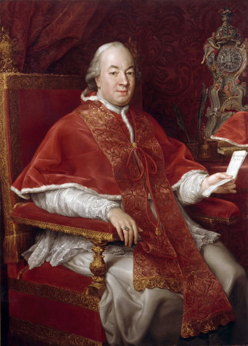 Retrato del Papa Pío VI, Giovanni Angelo Braschi (1717-1799) - Pompeo Batoni