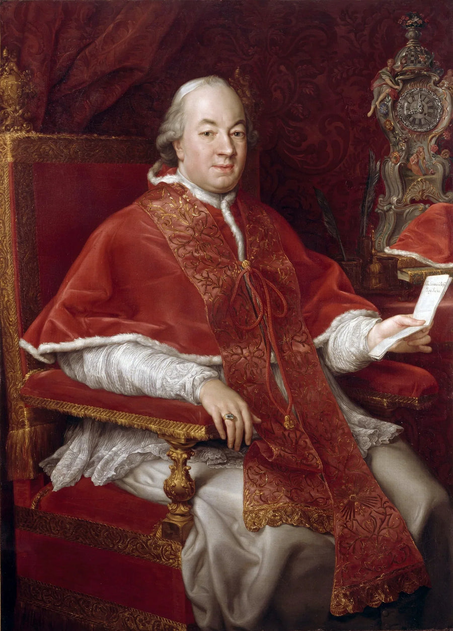 Retrato del Papa Pío VI, Giovanni Angelo Braschi (1717-1799) - Pompeo Batoni
