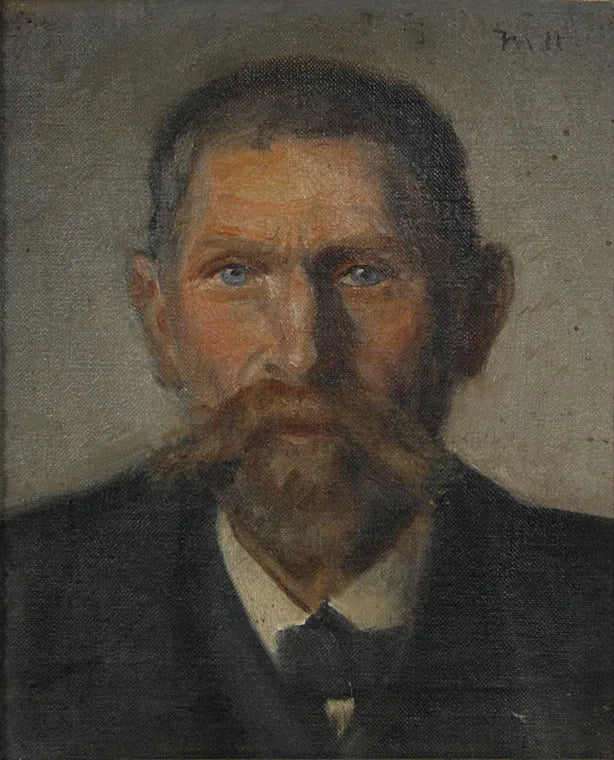 Retrato del pescador Jens Martin Jensen R��ntved. -Michael Peter Ancher