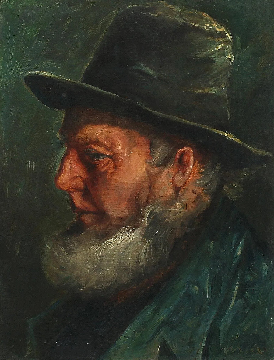 Retrato del pescador Ole Svendsen de Skagen. -Michael Peter Ancher