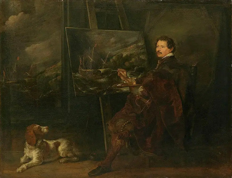 Retrato del pintor Andries van Eertvelt - Antoine van Dyck