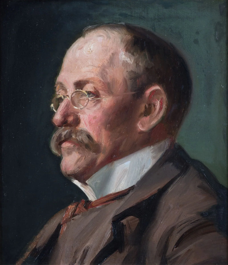 Retrato del pintor Eilif Peterssen - Michael Peter Ancher