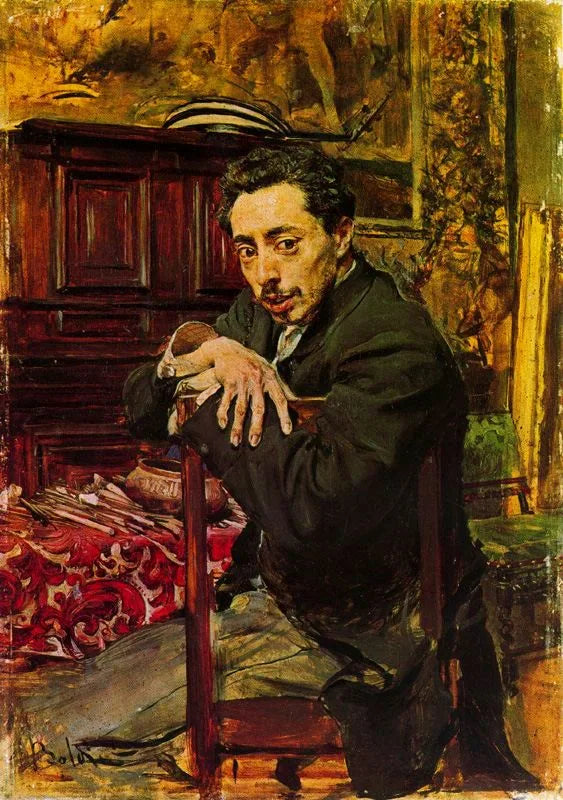 Retrato del pintor Joaquín Araujo y Ruano - Giovanni Boldini