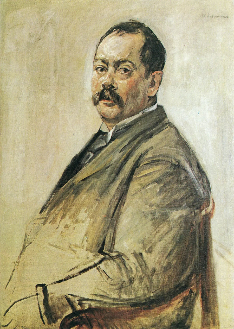 Retrato del pintor Lovis Corinth - Max Liebermann