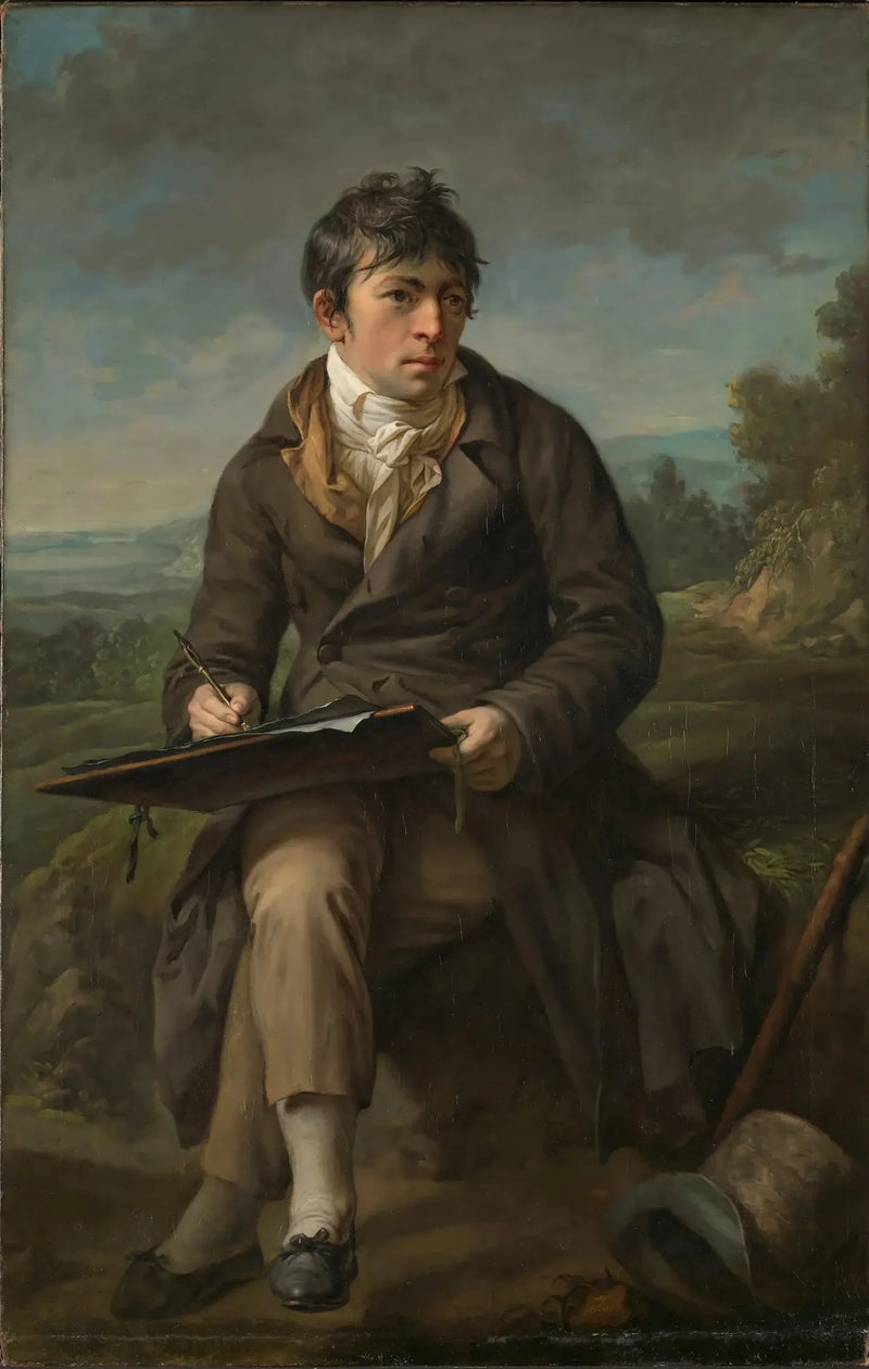 Retrato del pintor paisajista Carl Anton Graff - Anton Graff