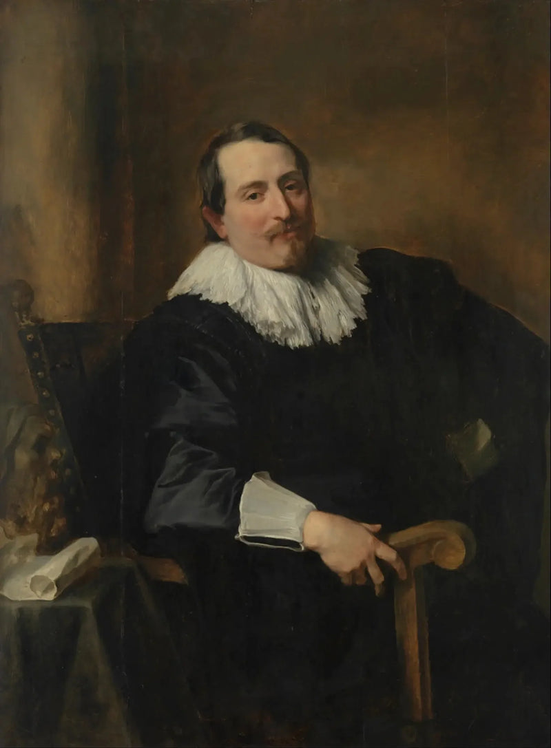 Retrato del pintor Theodor Rombouts - Antoine van Dyck