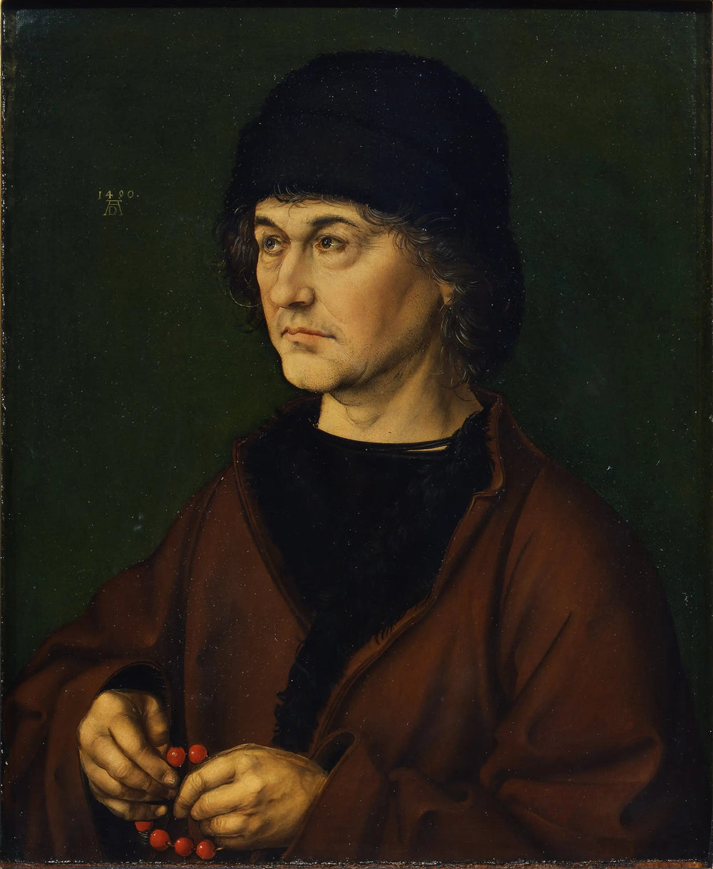 Portrait du père de l'artiste - Albrecht Dürer image 1 tableau peint à l’huile sur toile