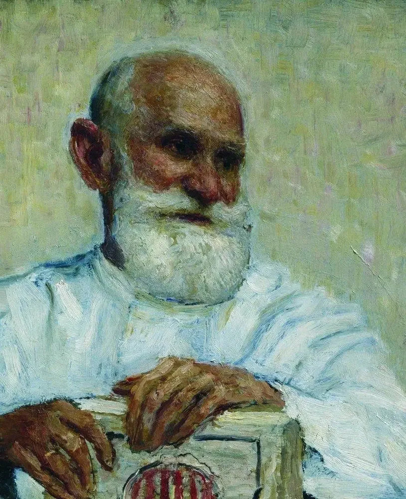 Retrato del fisiólogo Iván Petrovitch Pavlov - Ilya Repin