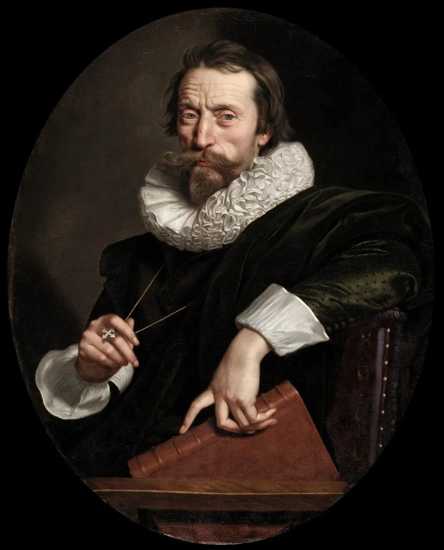 Retrato del poeta italiano Giambattista Marino - Frans Pourbus el Joven