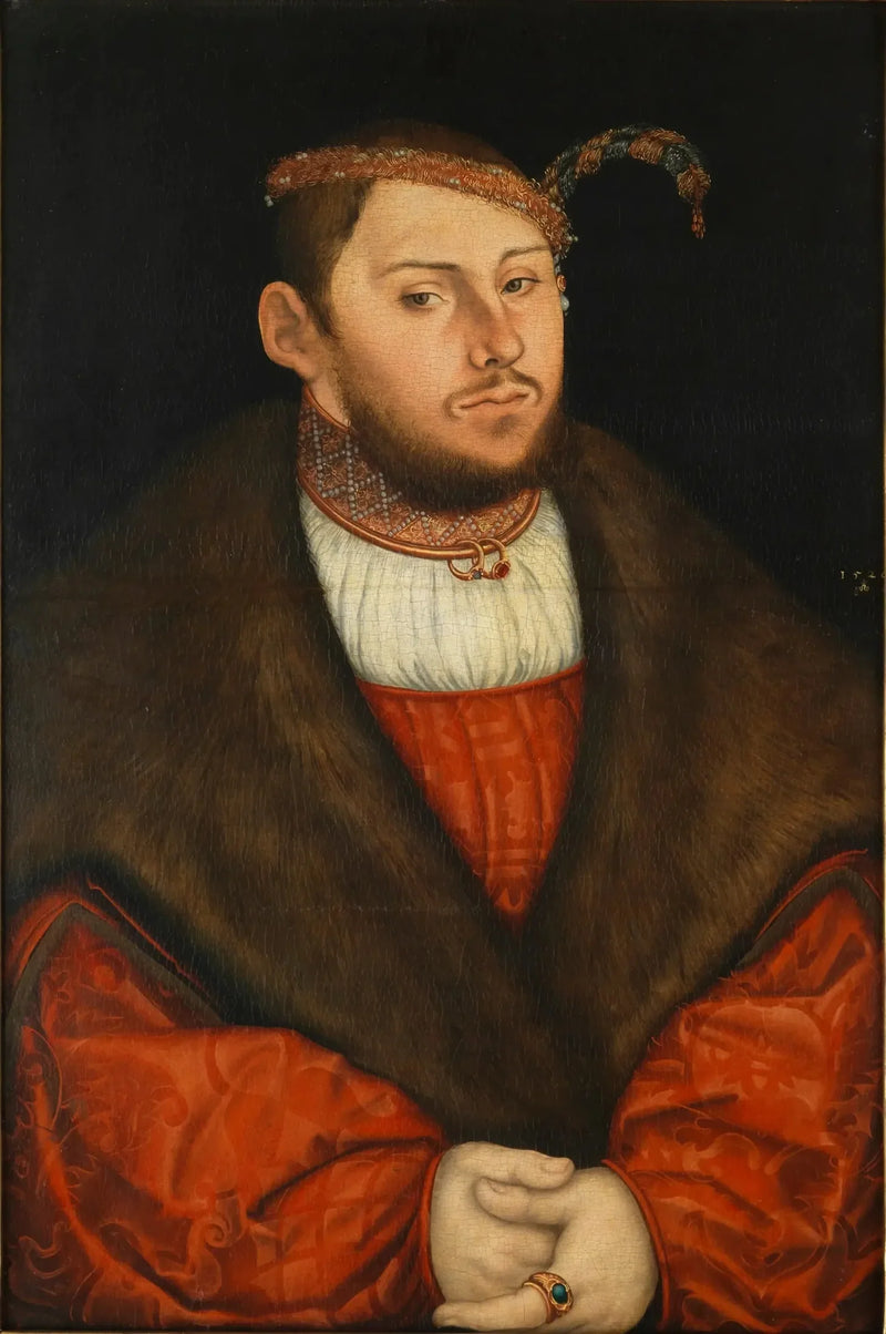 Retrato del príncipe-elector Johann Friedrich - Lucas Cranach el Viejo