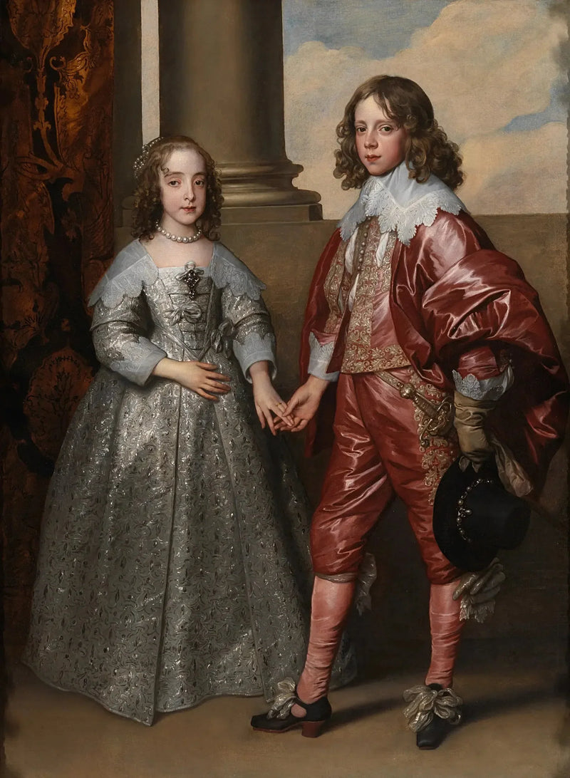 Retrato del príncipe Guillermo II de Orange y de su esposa María-Henrietta Stuart - Antoine van Dyck