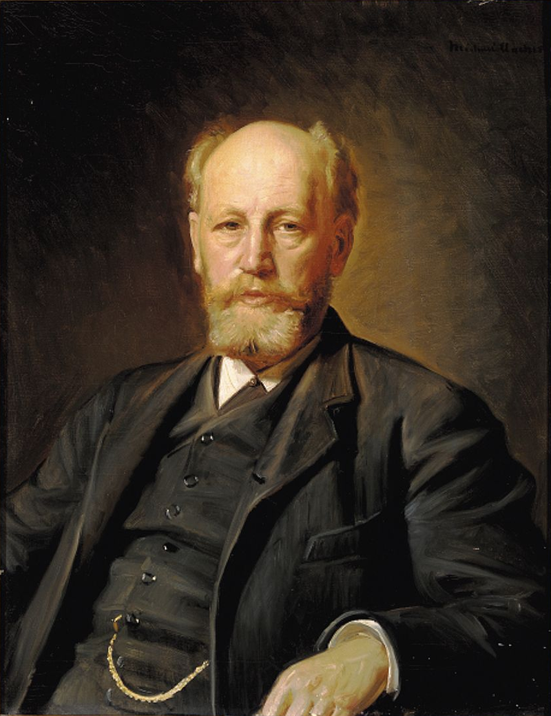 Retrato del profesor Tage Algren Tage-Hansen. -Michael Peter Ancher