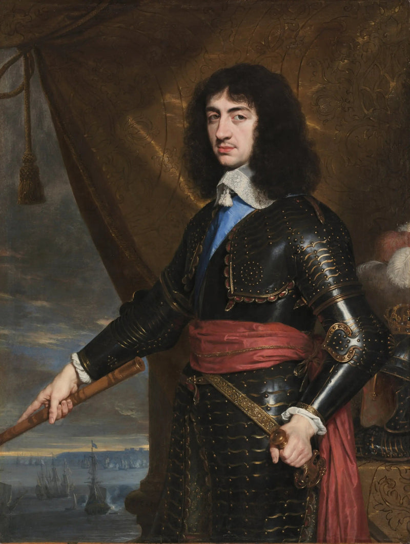 Retrato del rey Carlos II de Inglaterra - Philippe de Champaigne