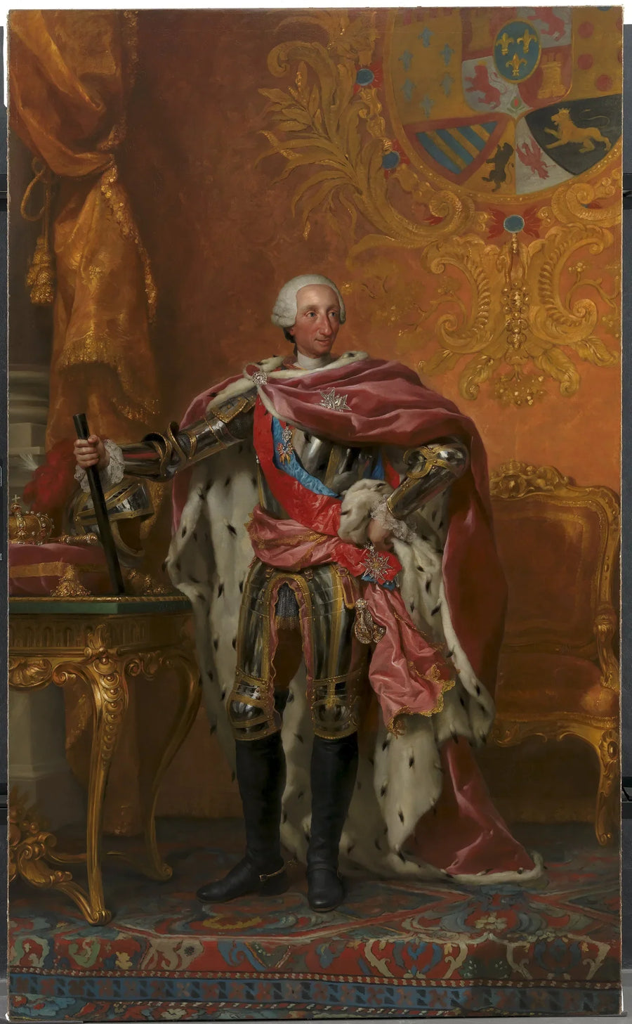 Retrato del rey Carlos III de España - Anton Raphael Mengs