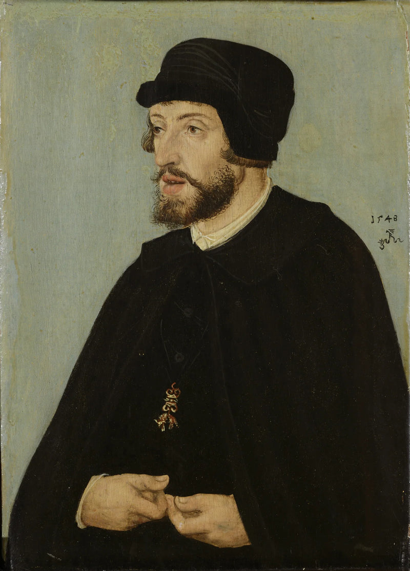 Retrato del rey Fernando I. - Lucas Cranach el Viejo