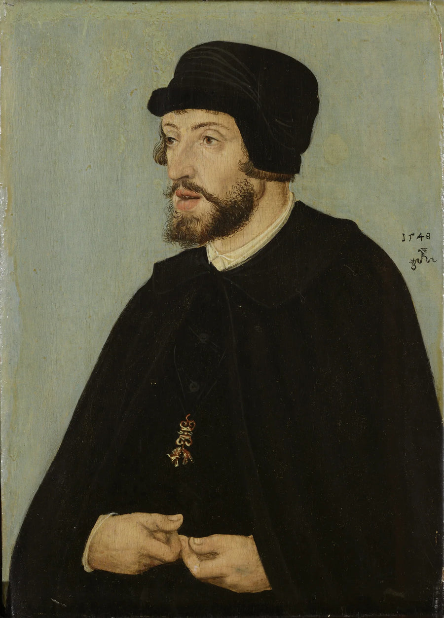 Retrato del rey Fernando I. - Lucas Cranach el Viejo