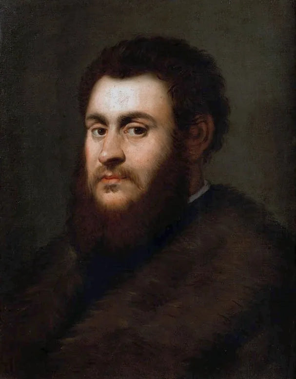 Retrato del rey Segismundo II Augusto con un abrigo adornado con piel - Jacopo Tintoretto