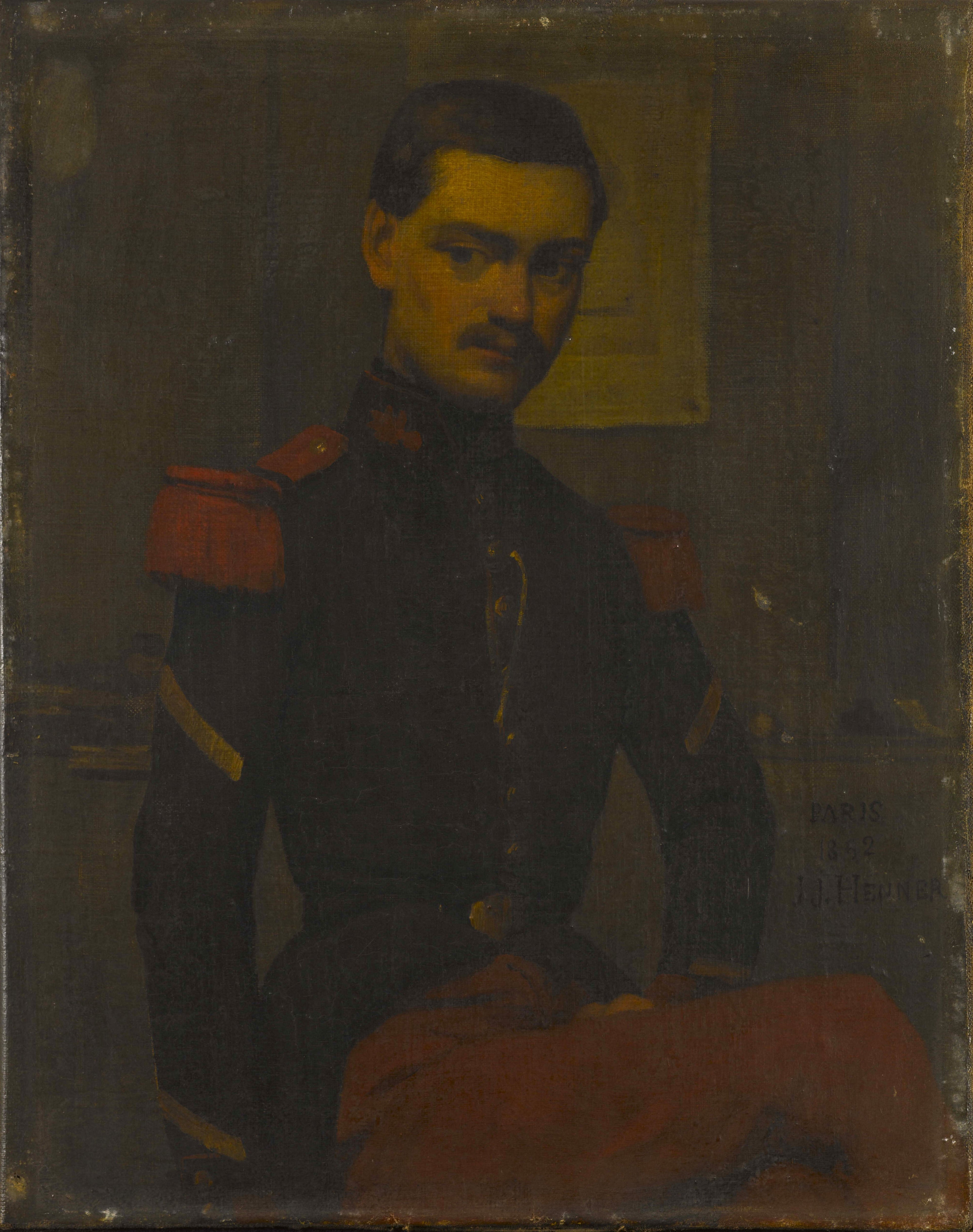 Portrait du Sergent Fourrier - Jean-Jacques Henner image 1 copie de tableau peinte à la main