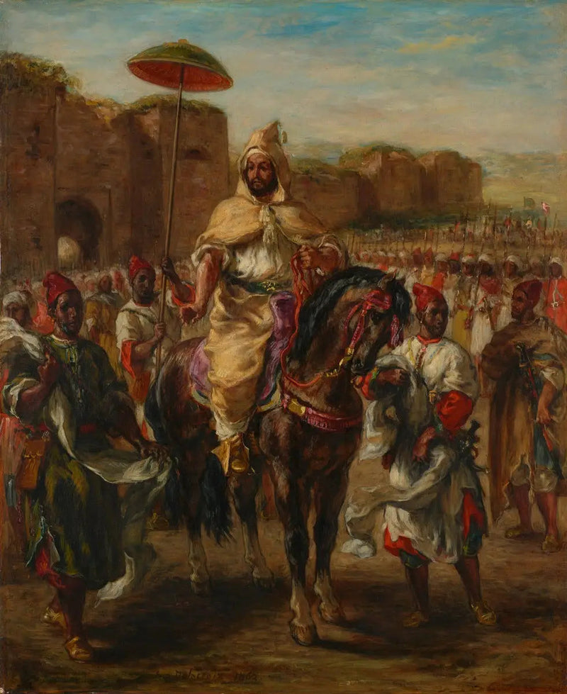 Retrato del sultán de Marruecos - Eugène Delacroix