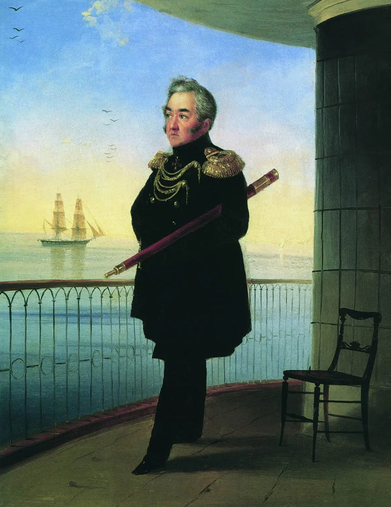 Retrato del vicealmirante M.P. Lazarev - Iván Aïvazovski