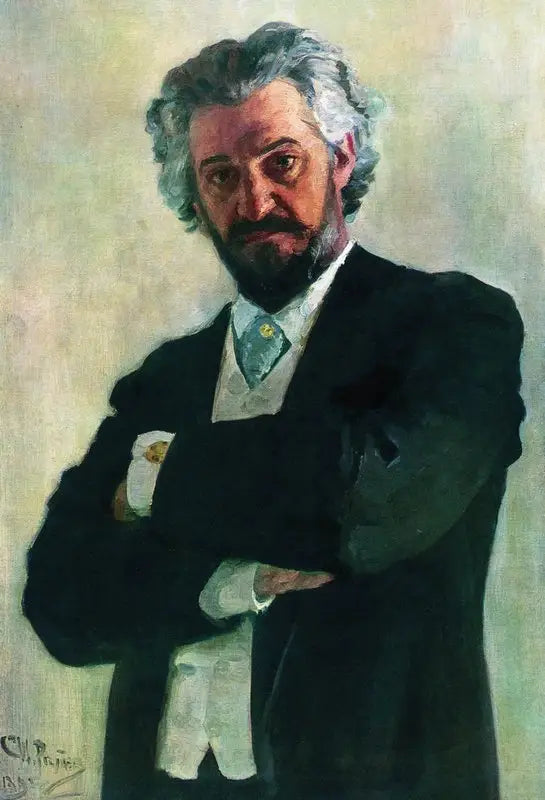 Retrato del violonchelista Aleksander Valerianovich Wierzbiłłowicz - Ilya Repin