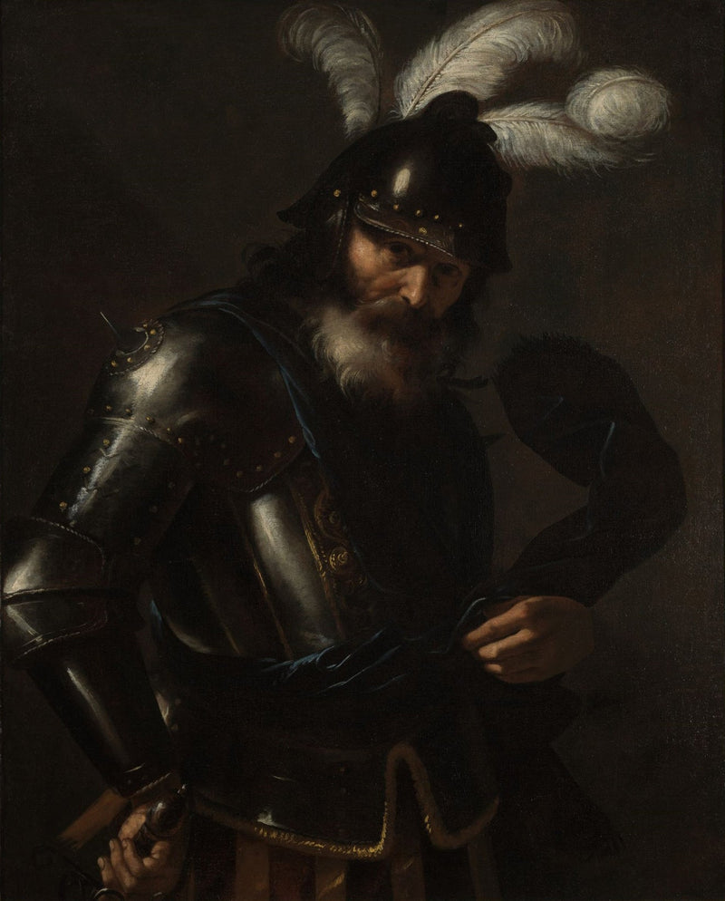 Retrato de un caballero con armadura - Mattia Preti