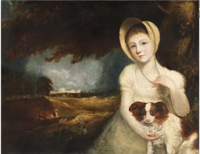 Retrato de un niño con un perro - John Constable