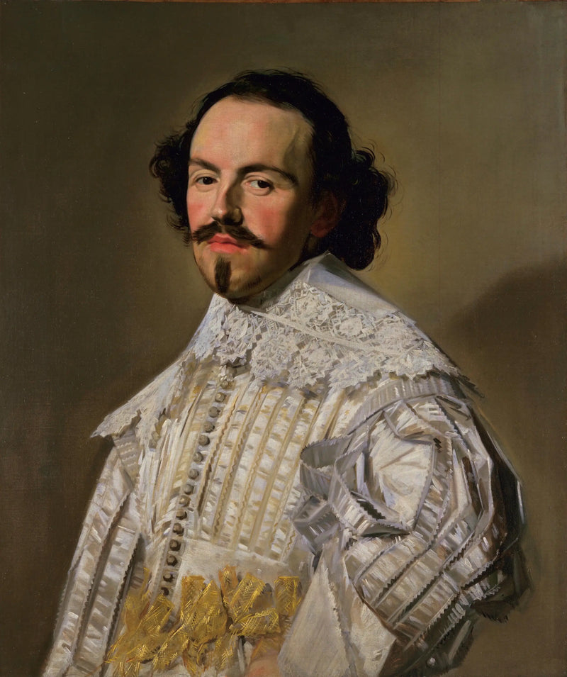 Retrato de un caballero en blanco - Frans Hals