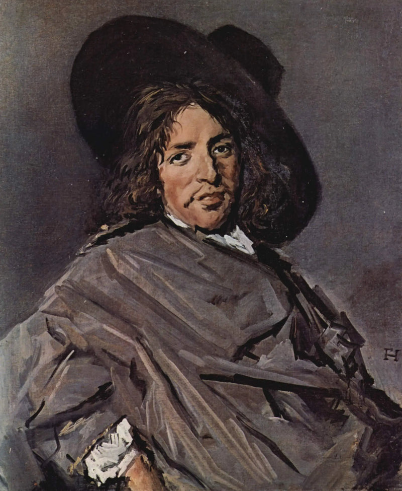 Retrato de un hombre sentado con un sombrero torcido - Frans Hals