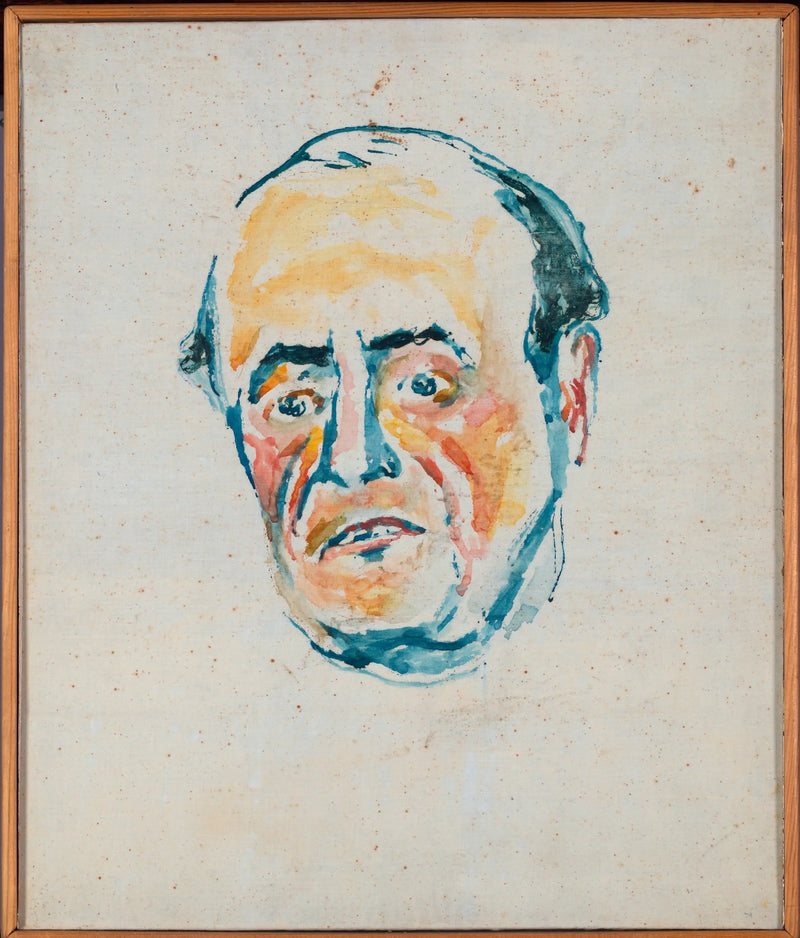 Retrato de un hombre - Edvard Munch