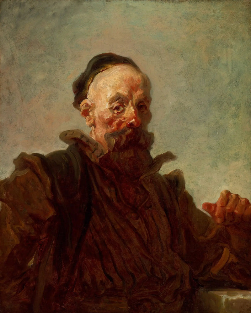 Retrato de un hombre con traje español - Jean-Honoré Fragonard