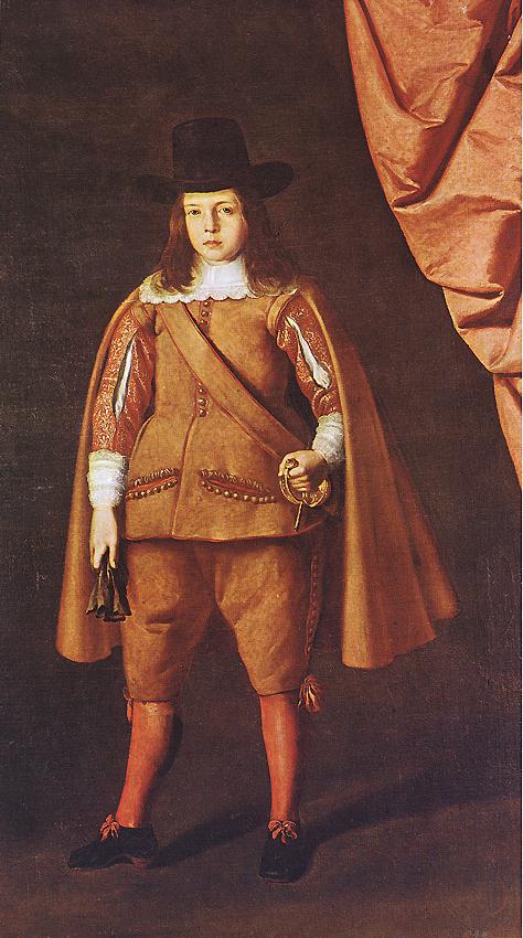 Retrato de un joven aristócrata (Juan Francisco de la Cerda Enríquez de Ribera, Marqués de Cogolludo) - Francisco de Zurbarán