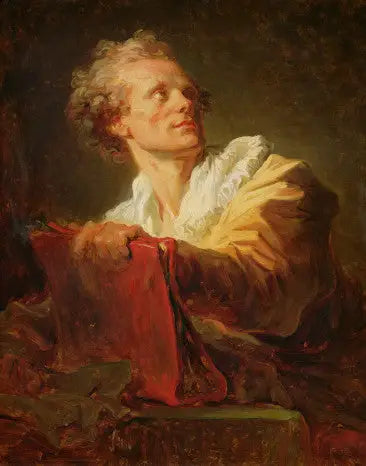 Retrato de un joven artista - Jean-Honoré Fragonard