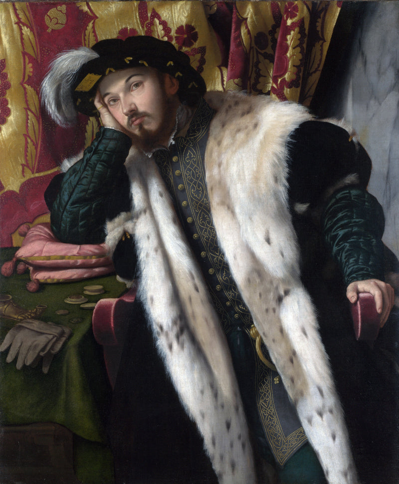 Retrato de un joven (¿Fortunato Martinengo Cesaresco?) - Alessandro Bonvicino